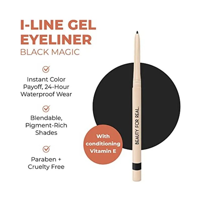 Delineador De Ojos I-line 24-7 Black Magic Negro Mate Fórmul