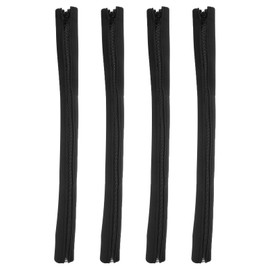 HARFINGTON 4pcs Zipper Cable Sleeve 31" x 4.3" Neoprene Cable Protector Wire Holders Cord Management for Desk TV Computer Home Office, Black