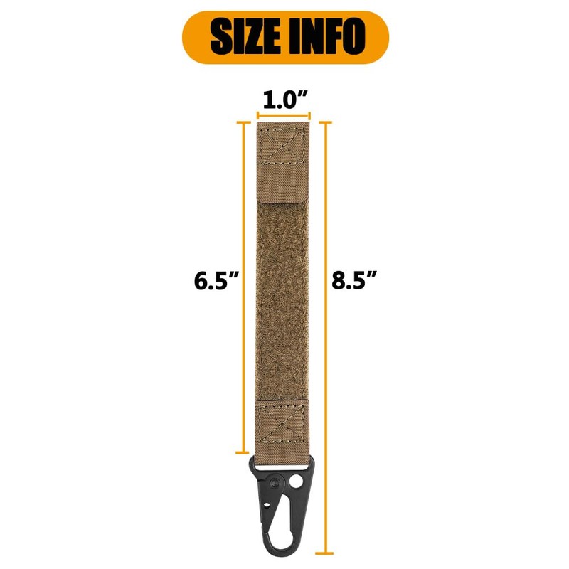 KRYDEX Utility Hook with Aluminum Carabiner and Hook & Loop