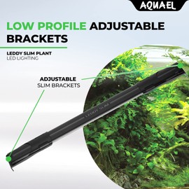 Aquael Leddy Slim Plant Premium Aquarium Light (Black, 10W 20"-27.5")