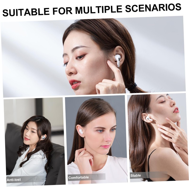 LALAFINA 2pcs Lost Earphone Hooks for Durable Clips to Prevent