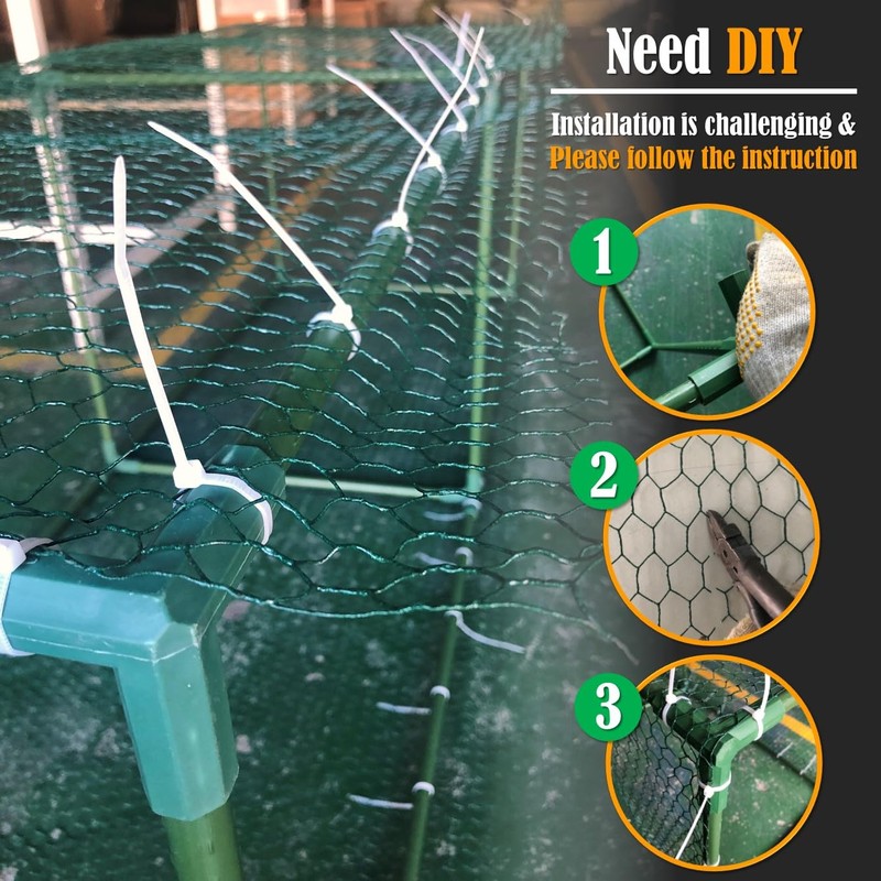 LANEVAN Chicken Tunnel DIY Kit – Movable | Cube Runway