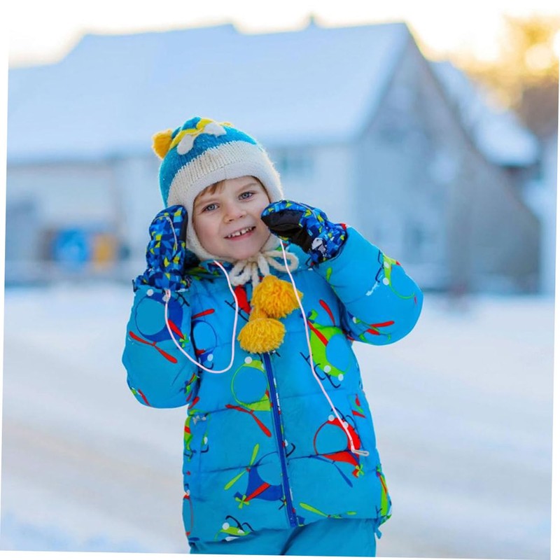 SHOWERORO 2pcs Kids Winter Gloves Warm Glove Non Slip Mitten