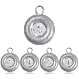 Sinker Coin Sinkers for Drifting Trolling Catfishing Saltwater Tackle Fishing Sinkers 1oz 2oz 3oz 4oz 5oz 6oz 8oz (1oz - 5pcs)
