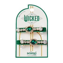 Wicked Emerald City Rhinestone Salon Clips - hair clips - hair clips for women - gifts for her - hair accessories -Scunci by Conair - 2PK
