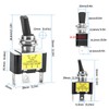 Podazz 12V Blue LED Illuminated Toggle Switch 30A 12V 3