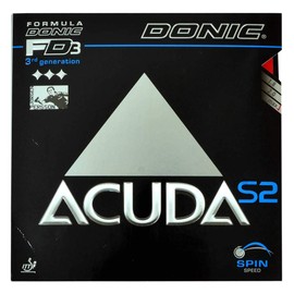 Table Tennis Rubbers Donic Acuda S2, 2.00 mm, red