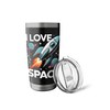 I Love Space Rocket Planets Stars Stainless Steel Insulated Tumbler
