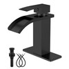GBBNE Waterfall Bathroom Faucets Single Hole Sink Faucet for 1