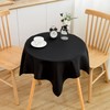 mylacerhome 2 Pack Small Square Table Cloth 36X36 Inch Black
