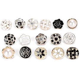 Broches Decorativos de Perlas para Camisa 30 Piezas alfileres desmontables de metal para manualidades