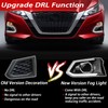 BINQIGOO Front Bumper Fog Light Daytime Running Lamp Turn Signal