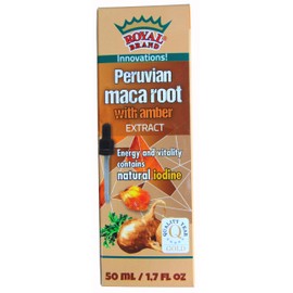 Amber Extract (Succinite) with Peruvian Maca Extract / 50 ml / 1.7 fl oz / Strengthens Body and Brain / A Unique Brochure on Amber and Succinic Acid Free