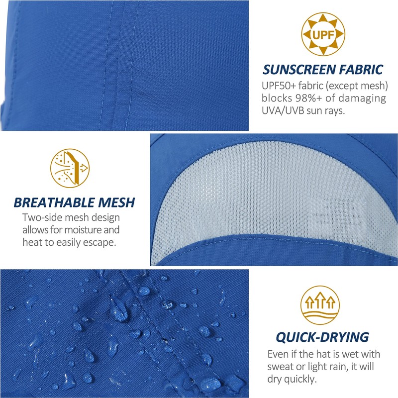 GADIEMKENSD Mens Quick Dry Sports Hat Lightweight Breathable Baseball Caps