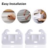 15 Pcs Plastic Drawer Guides, Durable Cabinet Drawer Slide Parts,