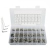 1080pcs Bolts Nuts Wasters Sets, M3 M4 M5 Stainless Steel