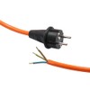 WITTKOWARE PUR Coiled Cable with Moulded Earthing Contact Plug 3G