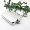 iSavage 6oz Hip Flask Popular Shape 18/8 Stainless Steel Mirrored