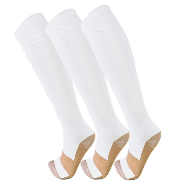 Copper Compression Socks For Men & Women 20-30mmHg-Best Support For Running,Sports,Hiking,Medeical,Circulation