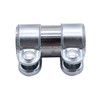 SHLPDFM Double Clamp Exhaust Pipe Clamp Pipe Connector Diameter 38