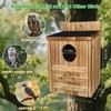 DRYLF Screech Owl House, Owl Bird Box Large Handmade Wooden