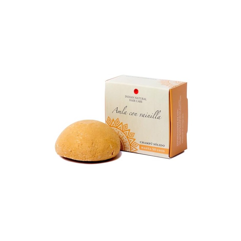 Amla con Vanilla Natural Solid Shampoo INDIAN NATURAL HAIR CARE