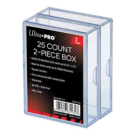 Ultra Pro 25count 2-Piece Plastic Box 2-pack