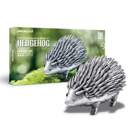 Piececool 3D Metal Puzzles for Adults, Hedgehog Metal Model Kit, Challenging DIY Assembling Crafts Kit Hobbies Creative Gifts Home Decor