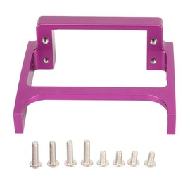 RC Crawler Metal Servo Mount Replacement Aluminum Alloy Durable Stable RC Car Servo Mount for Axial SCX10 II 1/10 RC Cars Purple