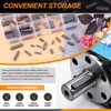 Rustark 140Pcs 16 Sizes Key Stock Keystock Assortment Kit Round