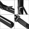 2 Pack Folding Shelf Bracket 12IN Metal Triangle Table Bench
