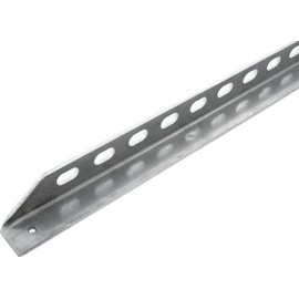 Allstar Performance Aluminum Angle Stock, 90 Degree, 1 in Wide, 1 in Tall, 1/8 in Thick, 73 in Long, 3/8 in Slots, Aluminum, Natural, Each