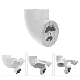 Lyeiaa Eave Outdoor Mount for Ring Floorlight Cam Wired Pro/Plus Compatible with Blink Wired Floodlight and Wyze Floodlight v2/Pro, White