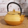 10oz Gold Cast Iron Tea Kettle, Japanese Cast Iron Teapot