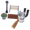 SUPVOX 1 Set Mini House Models Realistic Park Scene Decor