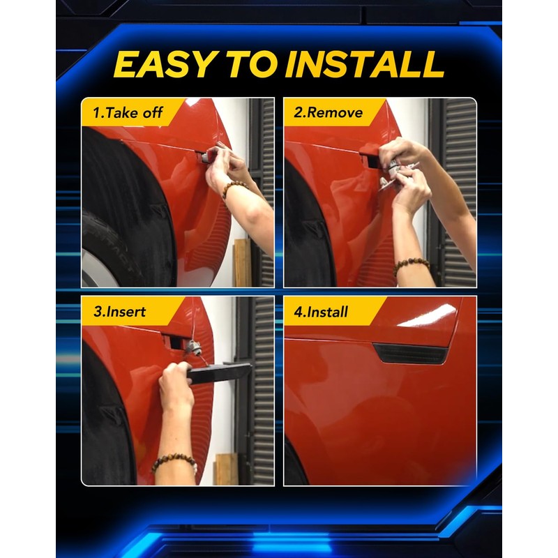 AUTOONE LED Side Marker Lights Red & Yellow Compatible With