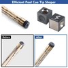 Sinsilvie Pool Cue Tip Shaper 5 in 1 Cue Tip