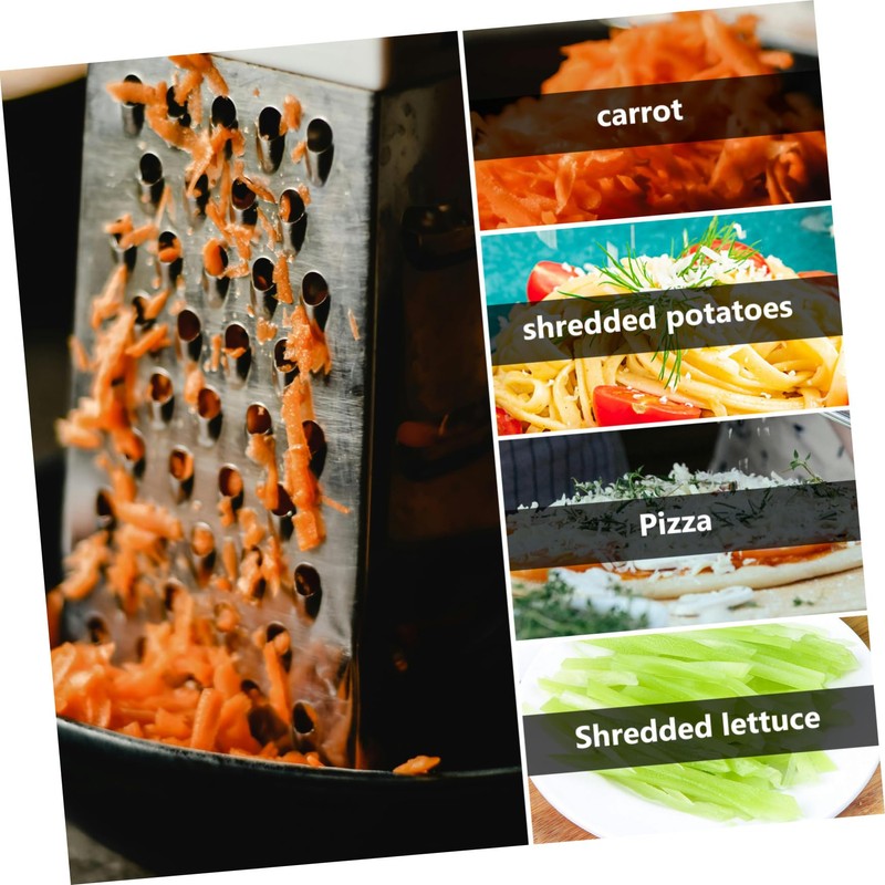 ULTECHNOVO Stainless Steel Cheese Grater Sided Multi Functional Grater for