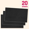 20-Pack, Large Chalkboard Sticker Labels Sheet, Erasable and Reusable -