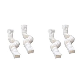 Amerimax 2-Pack White Flexible Downspout Extension Gutter Connector Rainwater Drainage (Two Pack)