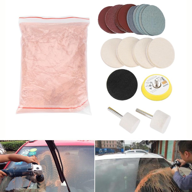 Kit de pulido de vidrio, juego de eliminación de arañazos