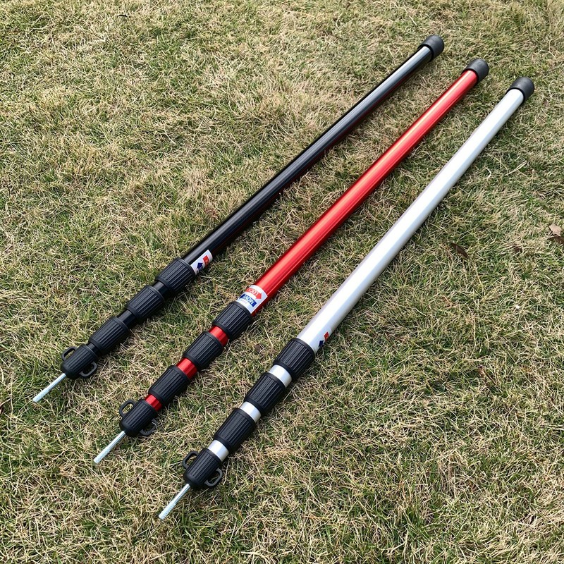 Telescoping Tarp Poles Adjustable Camping Tent Poles Portable Lightweight Aluminum