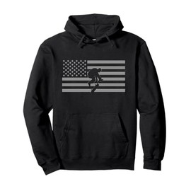 American Flag Skateboard Apparel - Skateboarder Skateboard Pullover Hoodie