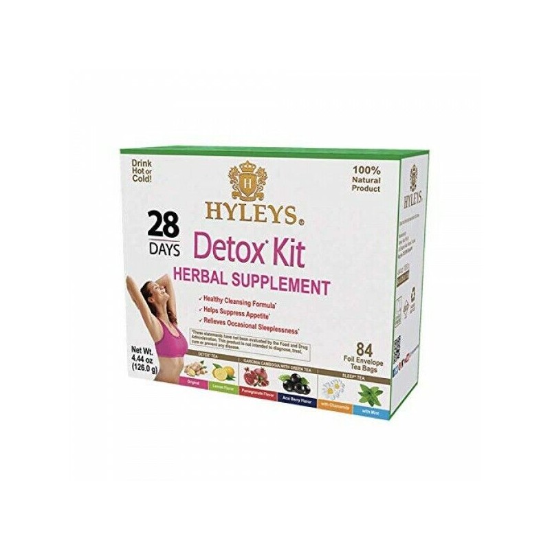 HYLEYS 28 DAYS DETOX KIT HERBAL SUPPLEMENT HELPS SUPPRESS APPETITE