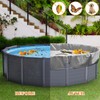 AwnPro Pool Cover for 10ft Round Pool, 14ft Round Above