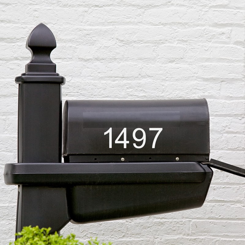 LUXYARD 3 Inch House Numbers Sticker Stainless Steel, Self-Stick Metal