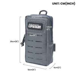 EXCELLENT ELITE SPANKER Tactical MOLLE Pouch EDC Utility Pouches Gadget Organizer Phone Holder Waist Bag Tool Pouch(Grey)