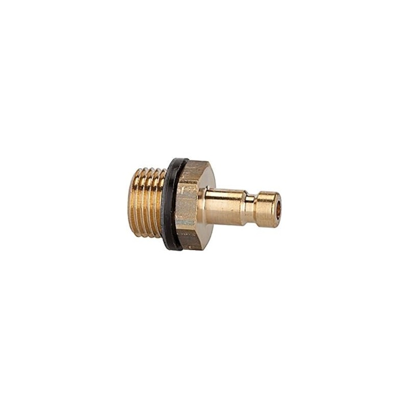 Plain Brass Hose Nipple NW 2.7 OUTER THREAD M5 Ri