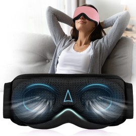 AHUIARGY Sleep Mask,Breathable Eye Mask,Ideal for Travel,Night Work,Napping,Side Sleeping and Office（Rose）