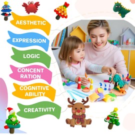 66 Colours Air Drying Clay - Colourful Modelling Clay for Children, Self-Drying Clay for DIY Art Projects, Safe & Non-Toxic, Ideal for Creative Craft Ideas and Modelling - Air Clay for Children